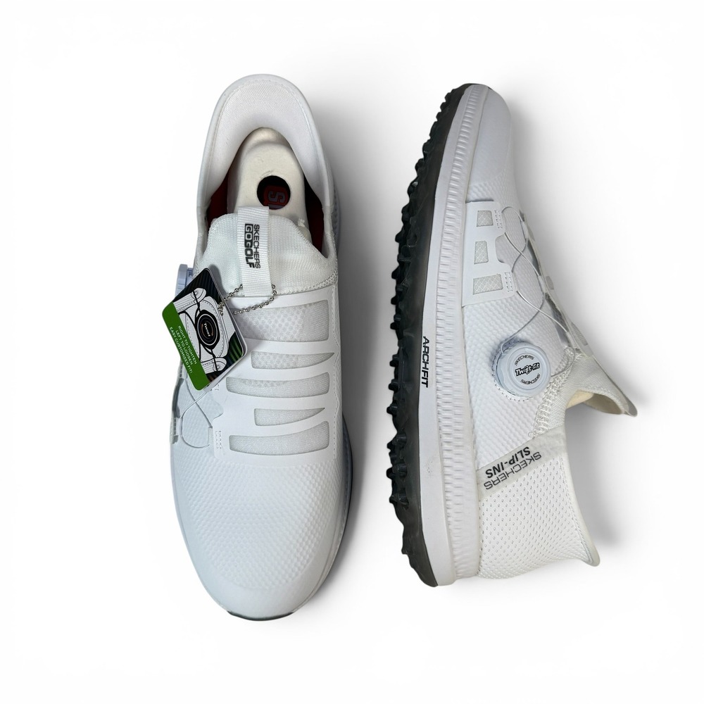 Skechers Go Golf Elite 5 Hands Free Slip Ins Mens 10.5 White Waterproof 214066
